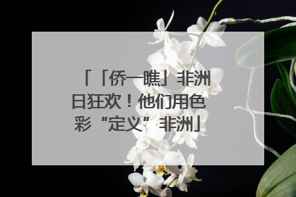 「侨一瞧」非洲日狂欢！他们用色彩“定义”非洲