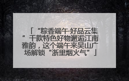 “粽香端午·好品云集”千款特色好物邂逅江南雅韵，这个端午来吴山广场解锁“浙里烟火气”