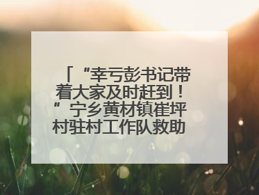 “幸亏彭书记带着大家及时赶到！”宁乡黄材镇崔坪村驻村工作队救助中暑村民