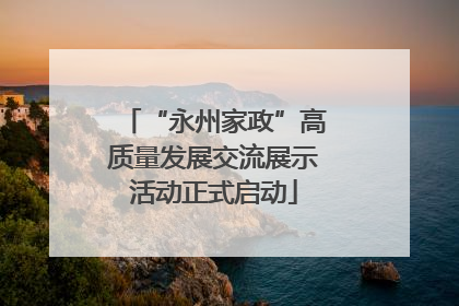 “永州家政”高质量发展交流展示活动正式启动