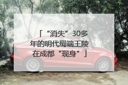 “消失”30多年的明代蜀端王陵在成都“现身”