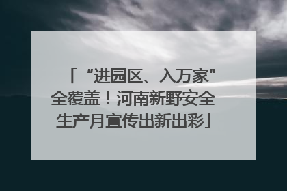 “进园区、入万家”全覆盖！河南新野安全生产月宣传出新出彩