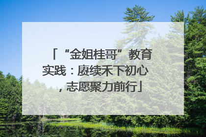 “金姐桂哥”教育实践：赓续禾下初心，志愿聚力前行