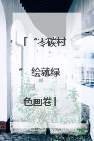 “零碳村” 绘就绿色画卷