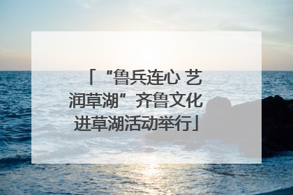 “鲁兵连心 艺润草湖”齐鲁文化进草湖活动举行
