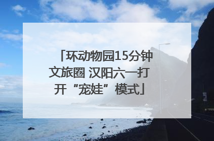 环动物园15分钟文旅圈 汉阳六一打开“宠娃”模式