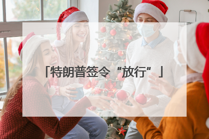 特朗普签令“放行”