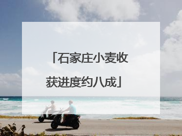 石家庄小麦收获进度约八成