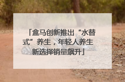 盒马创新推出“水替式”养生，年轻人养生新选择销量飙升