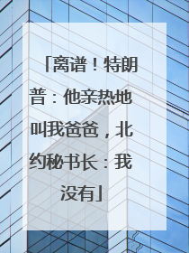 离谱！特朗普：他亲热地叫我爸爸，北约秘书长：我没有