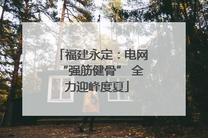 福建永定：电网“强筋健骨” 全力迎峰度夏