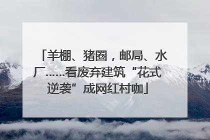 羊棚、猪圈，邮局、水厂……看废弃建筑“花式逆袭”成网红村咖
