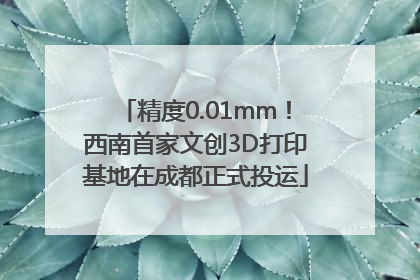 精度0.01mm！西南首家文创3D打印基地在成都正式投运