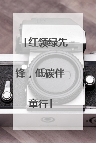 红领绿先锋，低碳伴童行