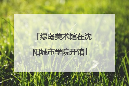 绿岛美术馆在沈阳城市学院开馆