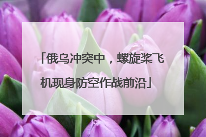 俄乌冲突中，螺旋桨飞机现身防空作战前沿