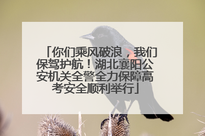 你们乘风破浪，我们保驾护航！湖北襄阳公安机关全警全力保障高考安全顺利举行