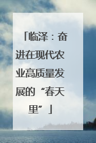 临泽：奋进在现代农业高质量发展的“春天里”