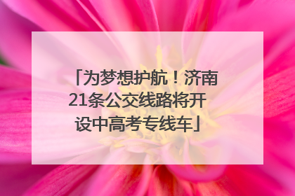 为梦想护航！济南21条公交线路将开设中高考专线车