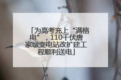 为高考充上“满格电”，110千伏唐家墩变电站改扩建工程顺利送电