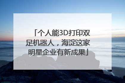 个人能3D打印双足机器人，海淀这家明星企业有新成果