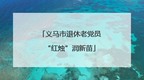 义马市退休老党员“红烛”润新苗