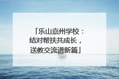 乐山嘉州学校：结对帮扶共成长，送教交流谱新篇