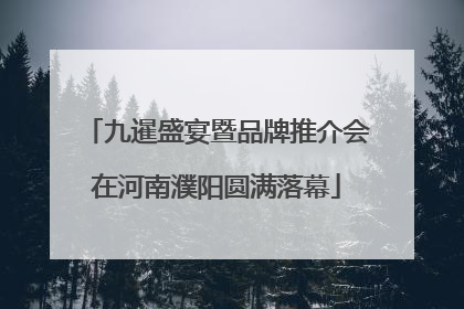 九暹盛宴暨品牌推介会在河南濮阳圆满落幕