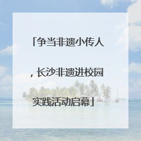 争当非遗小传人，长沙非遗进校园实践活动启幕