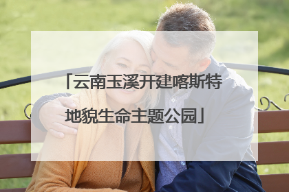 云南玉溪开建喀斯特地貌生命主题公园