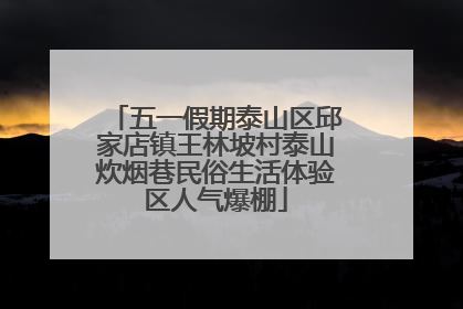 五一假期泰山区邱家店镇王林坡村泰山炊烟巷民俗生活体验区人气爆棚
