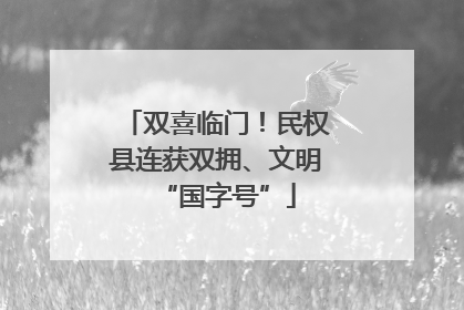 双喜临门！民权县连获双拥、文明“国字号”