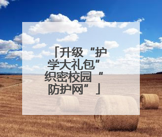 升级“护学大礼包”织密校园“防护网”