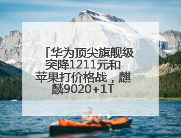 华为顶尖旗舰级突降1211元和苹果打价格战，麒麟9020+1TB+卫星通信！