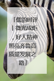 儒韵时评丨微光成炬，好人精神照亮齐鲁高质量发展之路