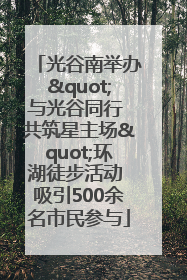 光谷南举办"与光谷同行 共筑星主场"环湖徒步活动 吸引500余名市民参与