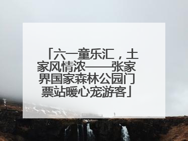 六一童乐汇，土家风情浓——张家界国家森林公园门票站暖心宠游客