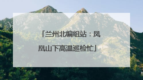 兰州北编组站：凤凰山下高温巡检忙