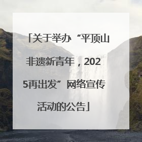 关于举办“平顶山非遗新青年，2025再出发”网络宣传活动的公告