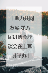助力共同发展 第八届进博会座谈会在土耳其举办