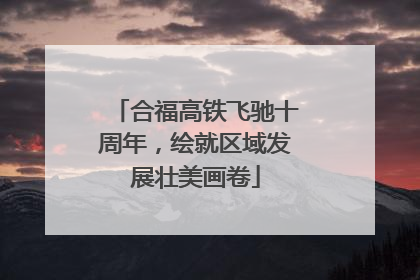 合福高铁飞驰十周年，绘就区域发展壮美画卷