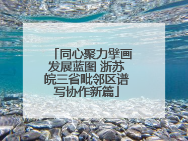 同心聚力擘画发展蓝图 浙苏皖三省毗邻区谱写协作新篇