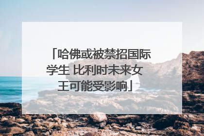 哈佛或被禁招国际学生 比利时未来女王可能受影响