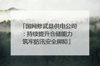 国网修武县供电公司：持续提升仓储能力 筑牢防汛安全屏障
