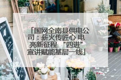 国网全南县供电公司：薪火传匠心 电亮新征程 “四进”宣讲赋能基层一线