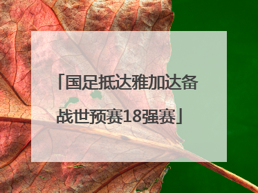 国足抵达雅加达备战世预赛18强赛