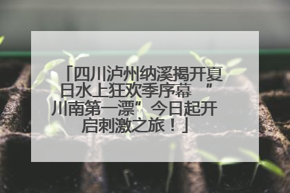 四川泸州纳溪揭开夏日水上狂欢季序幕 “川南第一漂”今日起开启刺激之旅！
