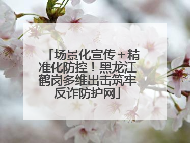场景化宣传＋精准化防控！黑龙江鹤岗多维出击筑牢反诈防护网