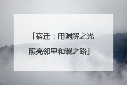 宿迁：用调解之光照亮邻里和谐之路