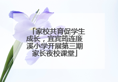 家校共育促学生成长，宜宾筠连廉溪小学开展第三期家长夜校课堂